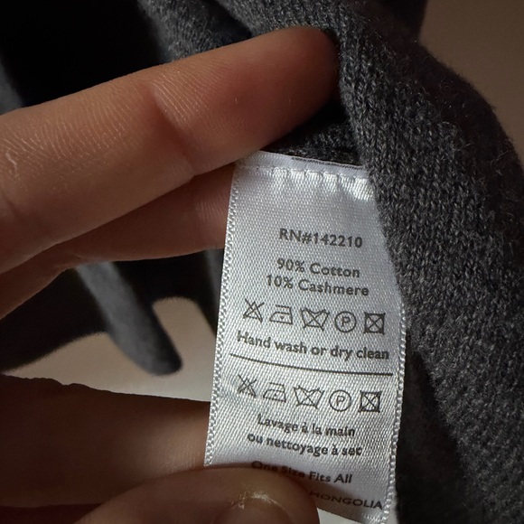 Mersea Chelsea Kimono on Inkwell Charcoal Grey One Size Open Front Cardigan - Picture 5 of 15